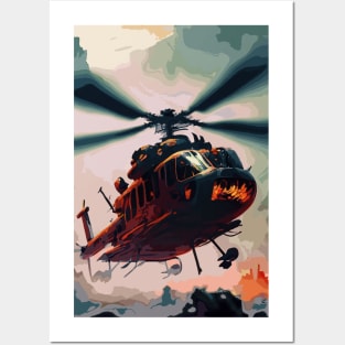 Fasbytes Aviation helicopter born to fly Posters and Art